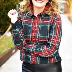 J.Crew Steward Plaid Button Down Shirt